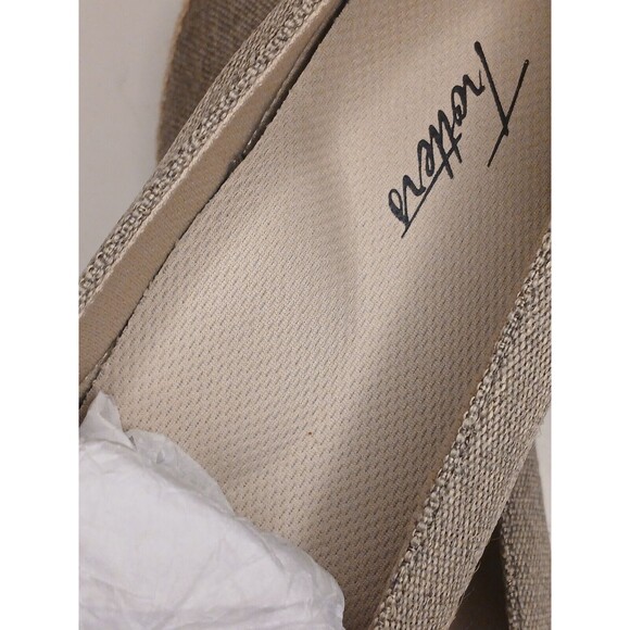 Trotters 8.5 WW Accent Comfort Slip-on Canvas Loafer Sage Leather & Jute - Picture 13 of 16